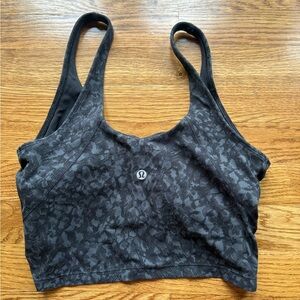 lululemon athletica Patterned Black Sports Bra